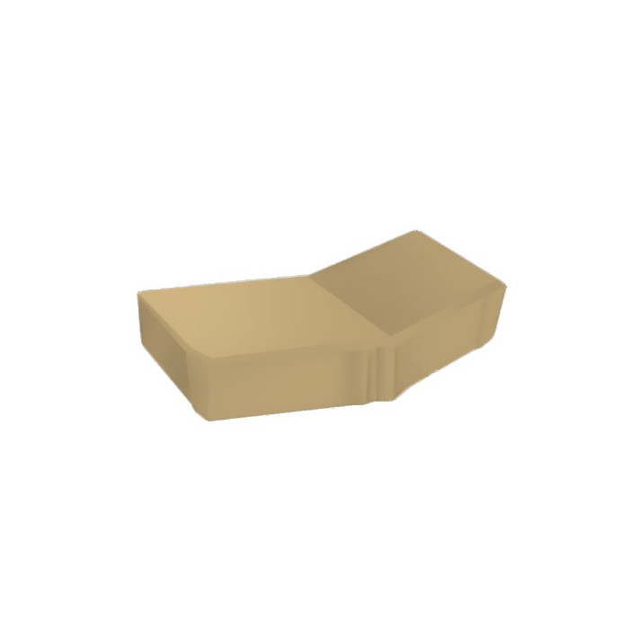 Фигурная тротуарная плитка Уголок Бежевый